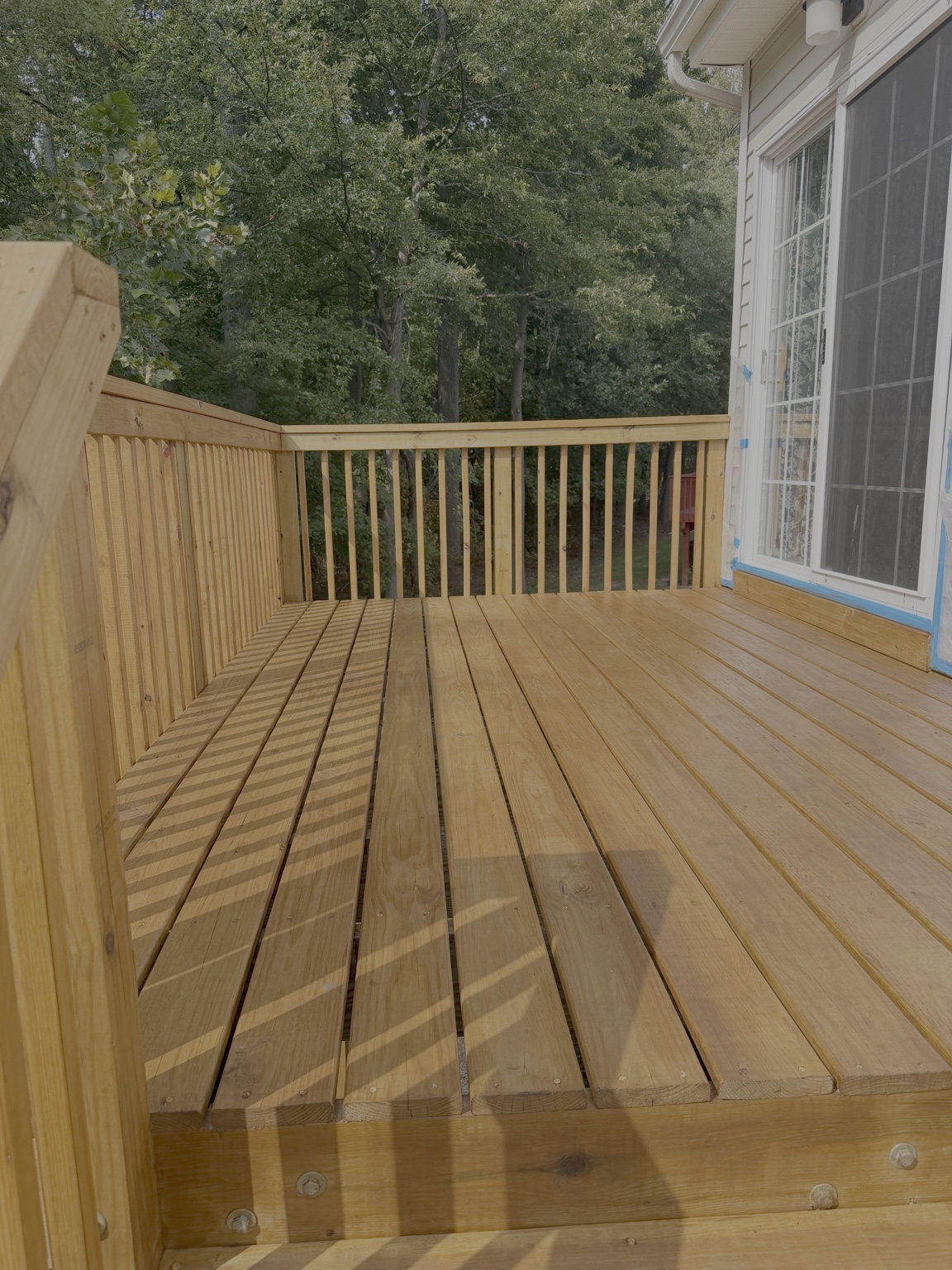 Residential deck staining and exterior wood project