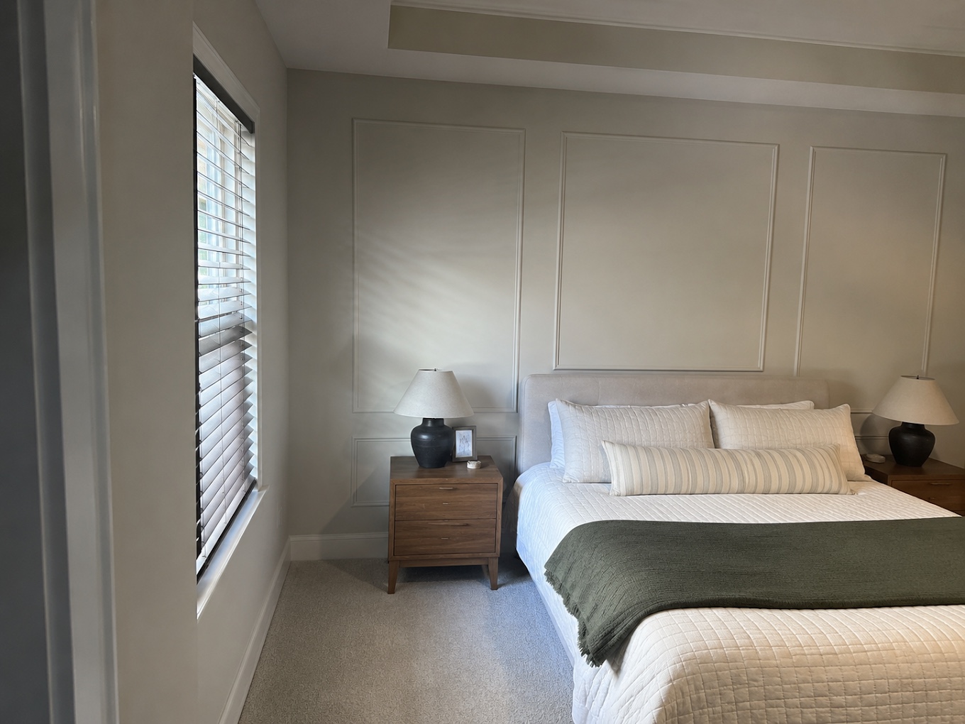 Finished residential bedroom painting
